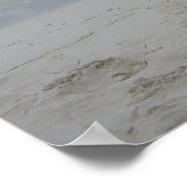 Stormy Sandcastle Beach Landscape Foto Poster (Ecke)