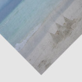 Stormy Sandcastle Beach Landscape Foto Seidenpapier (Ausschnitt)