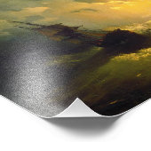 Stormy sea at night, Aivazovsky Fotodruck (Ecke)