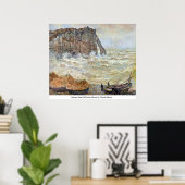 Stormy Sea (La Porte d'Aval) von Claude Monet Poster (Heimbüro)
