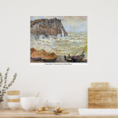 Stormy Sea (La Porte d'Aval) von Claude Monet Poster (Küche)