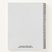 Stormy Sea Lighthouse Spiral Notebook Notizblock (Rückseite)