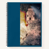 Stormy Sea Lighthouse Spiral Notebook Notizblock (Vorderseite)