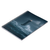 Stormy Sea Lighthouse Waves Notebook Notizblock (Linke Seite)