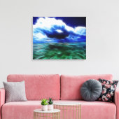 Stormy Sea Wrapped Canvas Leinwanddruck (Insitu (Wohnzimmer))