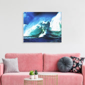 Stormy Sea Wrapped Canvas Leinwanddruck (Insitu (Wohnzimmer))