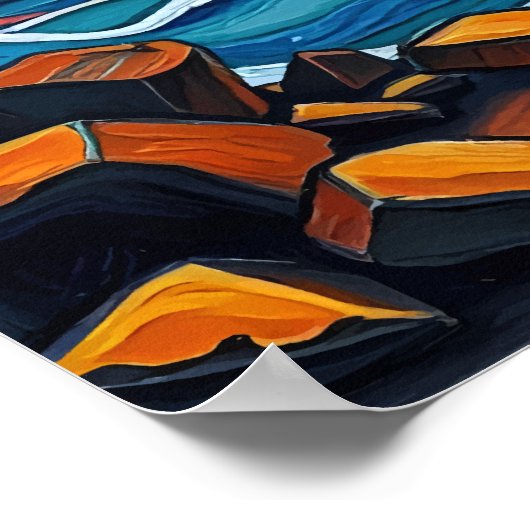 Stormy Seas & Celestis Wirbel Poster (Ecke)