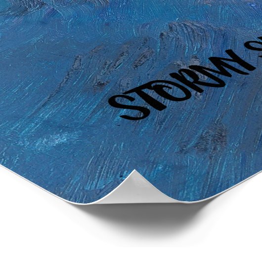 STORMY SEAS POSTER DESIGN VON KÜNSTLER PAULA REILL (Ecke)