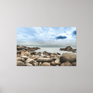 Stormy Seas Premium Wrapped Triptych Leinwand