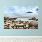 Stormy Seas Premium Wrapped Triptych Leinwand (Insitu (Holzboden))