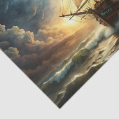 Stormy Seas Tall Ship Decoupage Seidenpapier (Ausschnitt)