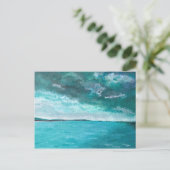 Stormy Seascape Postkarte (Stehend Vorderseite)