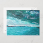 Stormy Seascape Postkarte (Vorne/Hinten)