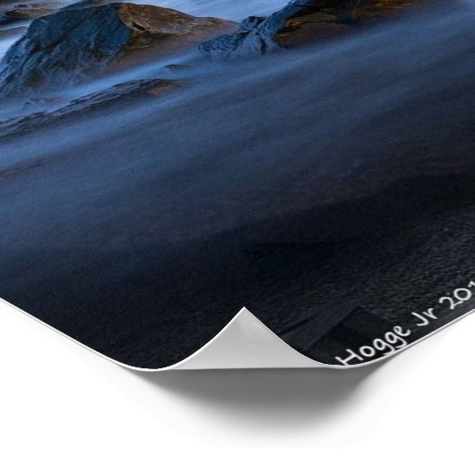 Stormy Seashore Poster (Ecke)