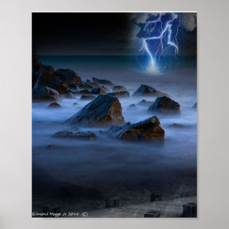 Stormy Seashore Poster