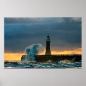 Stormy Sees bei Roker Poster/Print Poster (Vorne)