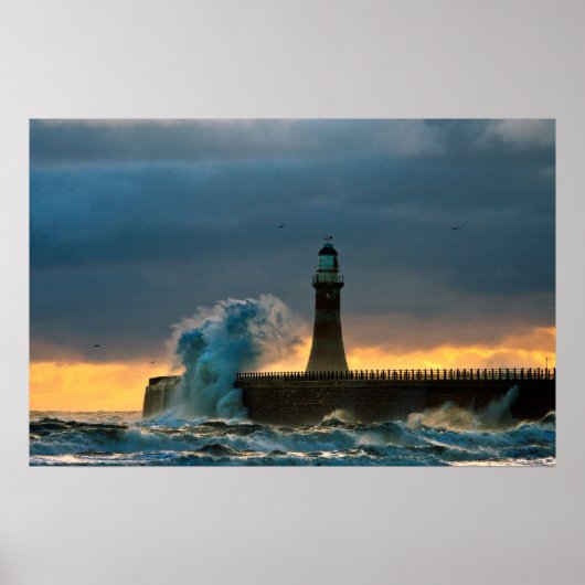 Stormy Sees bei Roker Poster/Print Poster (Vorne)