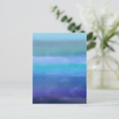 Stormy Skies Abstrakt Art Postkarte (Stehend Vorderseite)