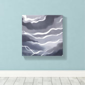 Stormy Skies | Dunkle Wasserfarbe Leinwanddruck (Insitu (Holzboden))