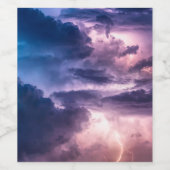 Stormy Skies Weinetikett (Einzelnes Label)