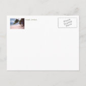 Stormy Sky, Beach, Palm Tree, Negril, Jamaika Ankündigungspostkarte (Rückseite)