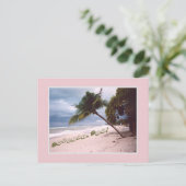 Stormy Sky, Beach, Palm Tree, Negril, Jamaika Ankündigungspostkarte (Stehend Vorderseite)