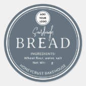 Stormy Sky Blue Bakery Sourdough Bread Sticker (Vorderseite)