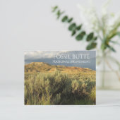 Stormy Sky Fossil Butte National Monument Wyoming Postkarte (Stehend Vorderseite)
