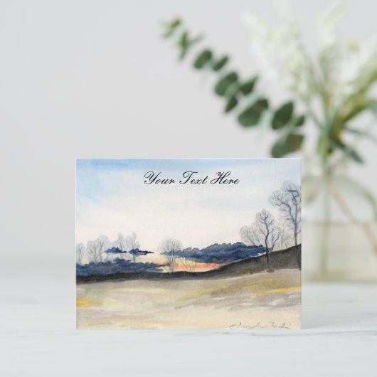 Stormy Sky Postcard Postkarte (Stehend Vorderseite)