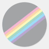 Stormy Sky & Rainbow Round Stickers (Vorderseite)