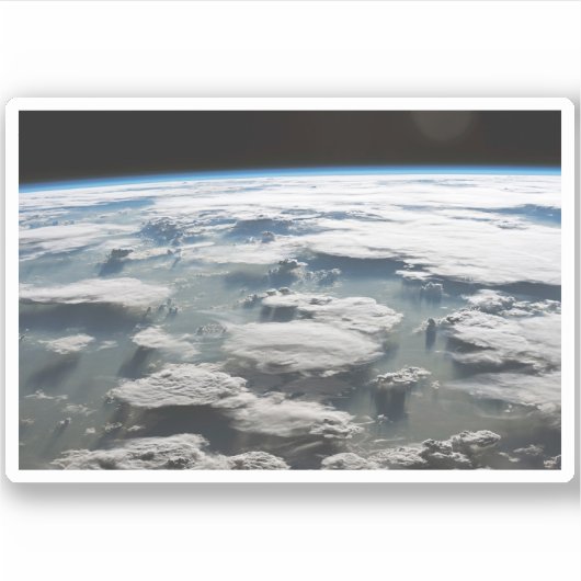 Stormy Sky über dem Amazonas Aufkleber (Vorderseite)