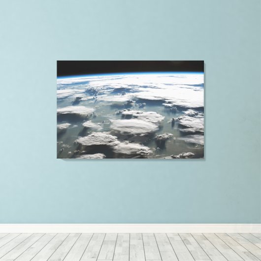 Stormy Sky über dem Amazonas Leinwanddruck (Insitu (Holzboden))