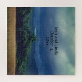 Stormy Smoky Mountains Cades Cove Wedding Napkins Puzzle (Horizontal)