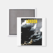 Stormy St. Paul's Cathedral Magnet (Vorderseite/Rückseite)