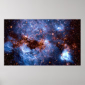 Stormy Stellar Star-Formation Intergalaktische Reg Poster (Vorne)