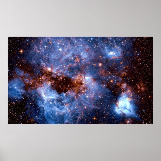 Stormy Stellar Star-Formation Intergalaktische Reg Poster (Vorne)