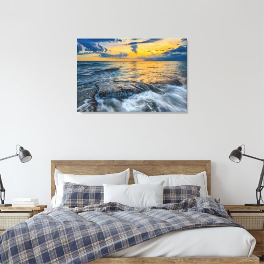 Stormy Sundown Leinwanddruck (Insitu (Schlafzimmer))