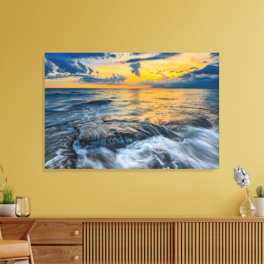 Stormy Sundown Leinwanddruck (Insitu (Wohnzimmer))