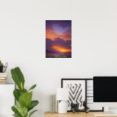 Stormy Sunset Horizon Poster (Heimbüro)
