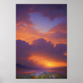 Stormy Sunset Horizon Poster (Vorne)