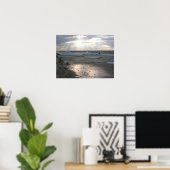 Stormy Sunset Over Lake Michigan Poster (Heimbüro)