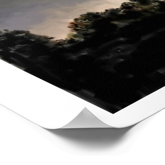 Stormy Sunset Poster (Ecke)