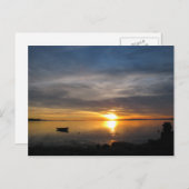 Stormy Sunset Postkarte (Vorne/Hinten)