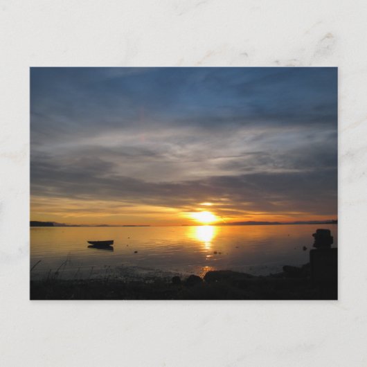 Stormy Sunset Postkarte (Vorderseite)