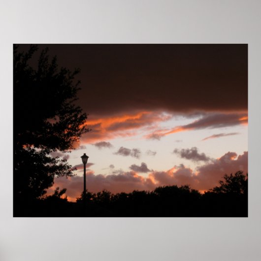 Stormy Texas Sunset Poster (Vorne)