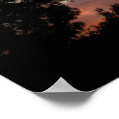 Stormy Texas Sunset Poster (Ecke)