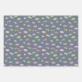 Stormy Umbrellas Geschenkpapier Set (Vorderseite 3)