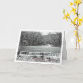 Stormy Unami Weihnachtskarte Karte (Gelbe Blume)