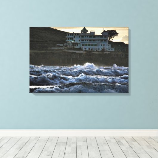 Stormy view, Burgh Island Hotel, Devon Leinwanddruck (Insitu (Holzboden))