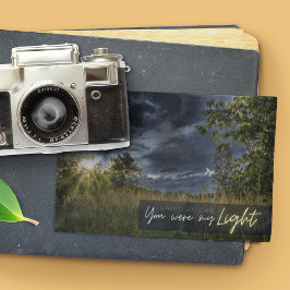 Stormy Weather Dark Skies Dankeschön Karte